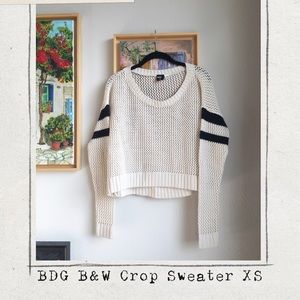 BDG White and Black Sweater